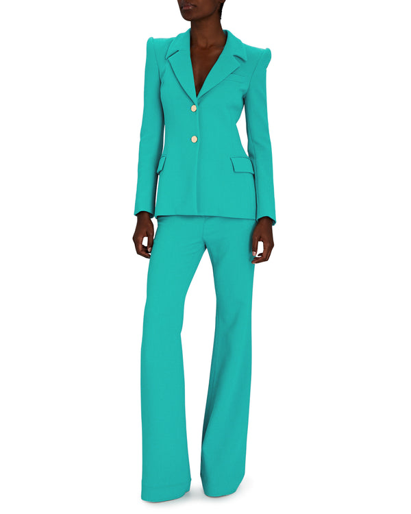 Sergio Hudson Highwaisted Flared Trouser