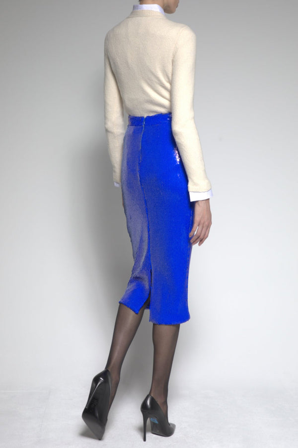 Sergio Hudson Jersey V-Neck Sweater (Red Black Grey)