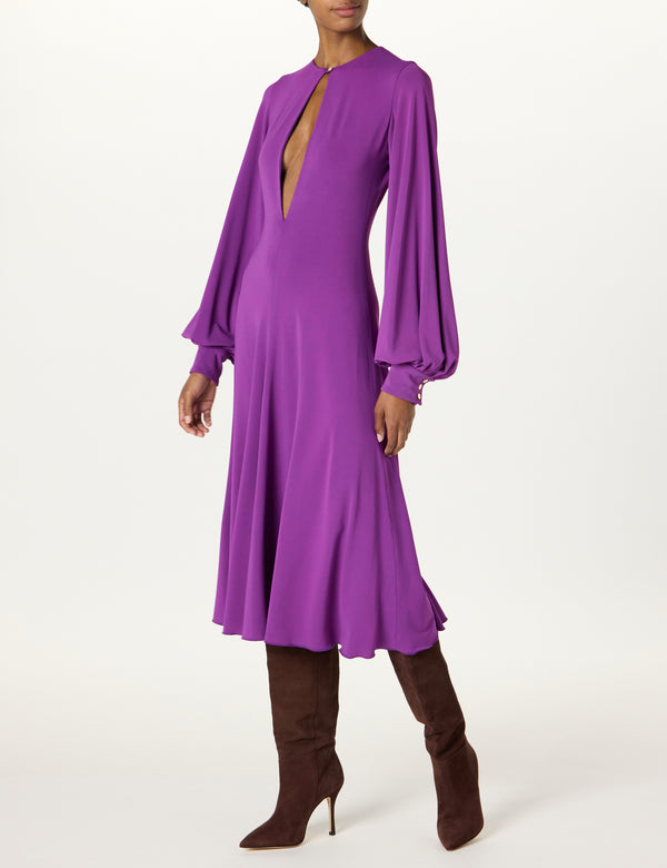 sergio hudson Keyhole Blouson Cocktail Dress