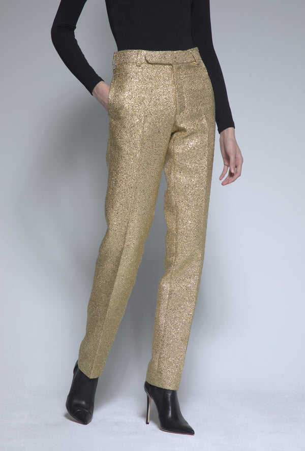 sergio hudson Metallic Tweed Classic Trouser