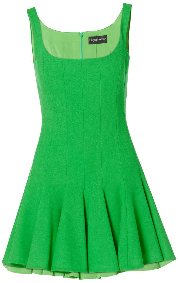 Sergio Hudson Multi-Seamed Mini Dress