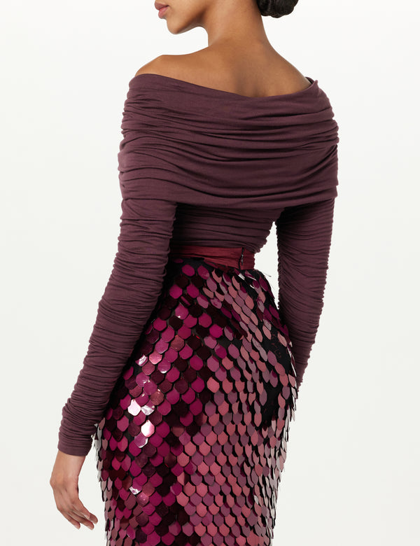 Sergio Hudson Off The Shoulder Bodysuit