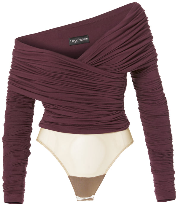 sergio hudson Off The Shoulder Bodysuit