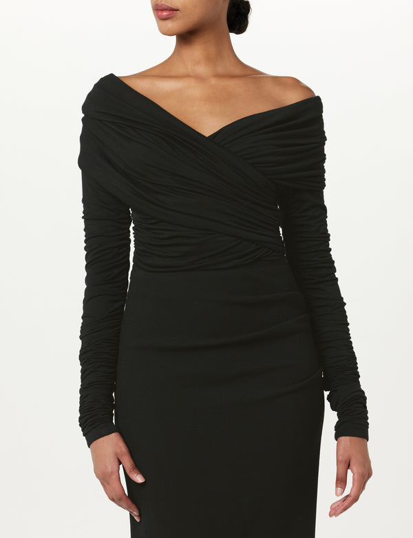 Sergio Hudson Off The Shoulder Bodysuit