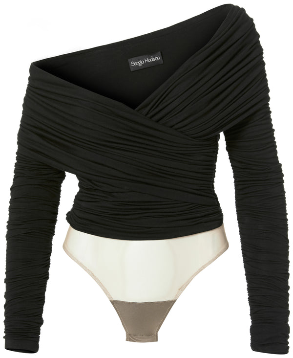 sergio hudson Off The Shoulder Bodysuit