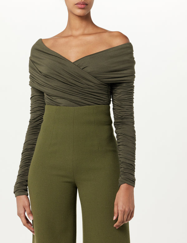 Sergio Hudson Off The Shoulder Bodysuit