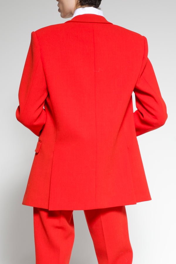 Sergio Hudson Oversized Wool Crepe Blazer