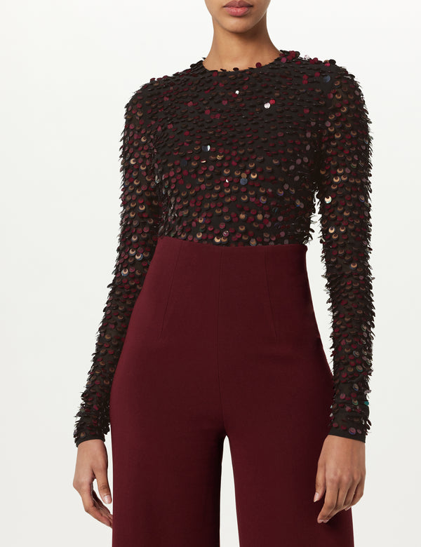 Sergio Hudson Paillette Bodysuit