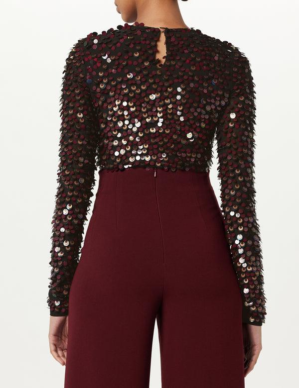 Sergio Hudson Paillette Bodysuit