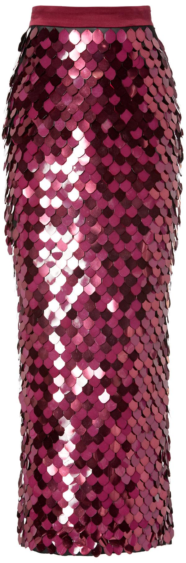 sergio hudson Paillette Maxi Skirt