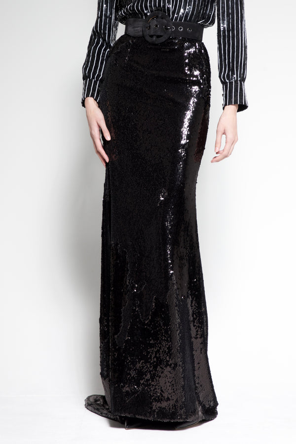 sergio hudson Sequin Evening Skirt