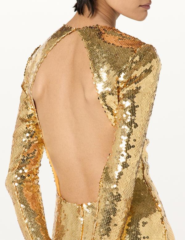 Sergio Hudson Sequined Mini Dress