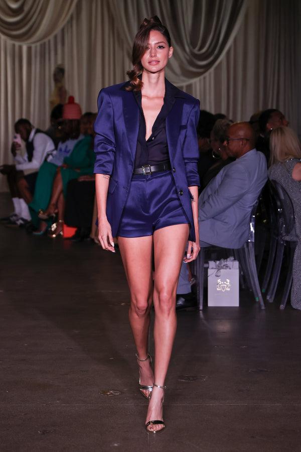 Sergio Hudson Sheer Button-Down Blouse