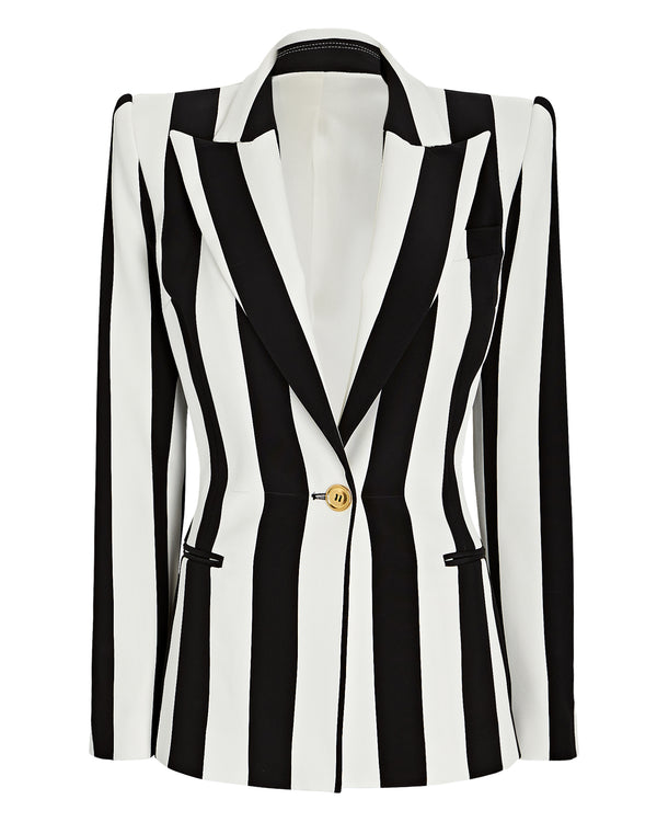sergio hudson Single Breasted Stripe Blazer