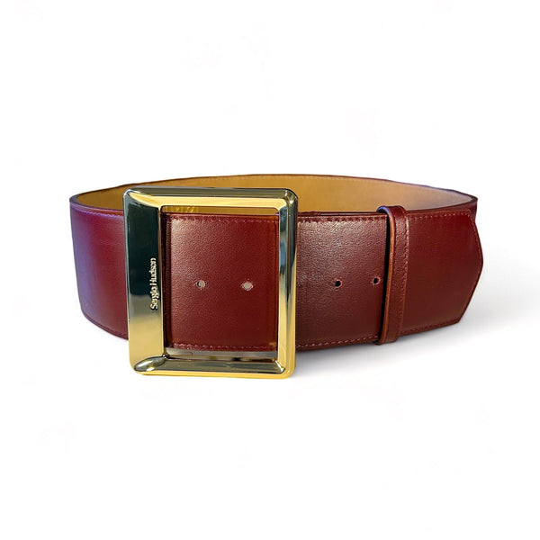 Sergio Hudson Square Buckle Wide Belt