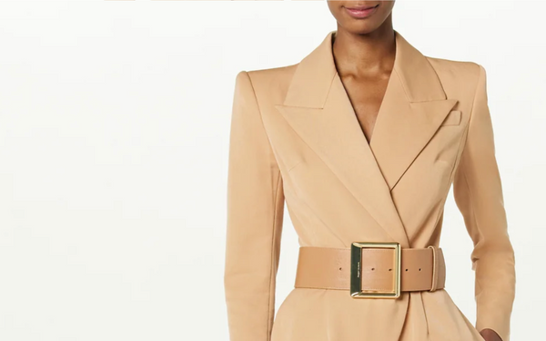 Sergio Hudson Square Buckle Wide Belt