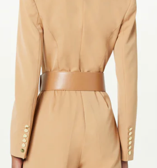 Sergio Hudson Square Buckle Wide Belt