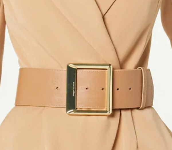 sergio hudson Square Buckle Wide Belt