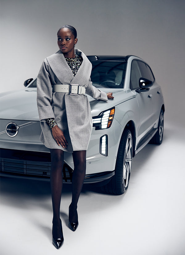 Sergio Hudson Tailored Wool Blend Car Coat