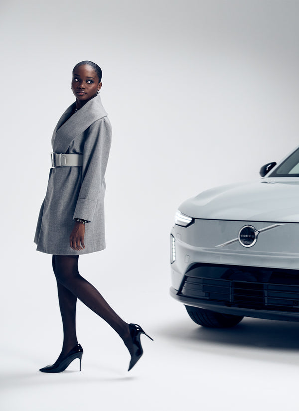 Sergio Hudson Tailored Wool Blend Car Coat