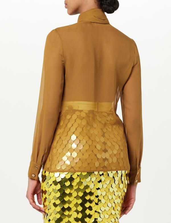 Sergio Hudson Tie Neck Blouse