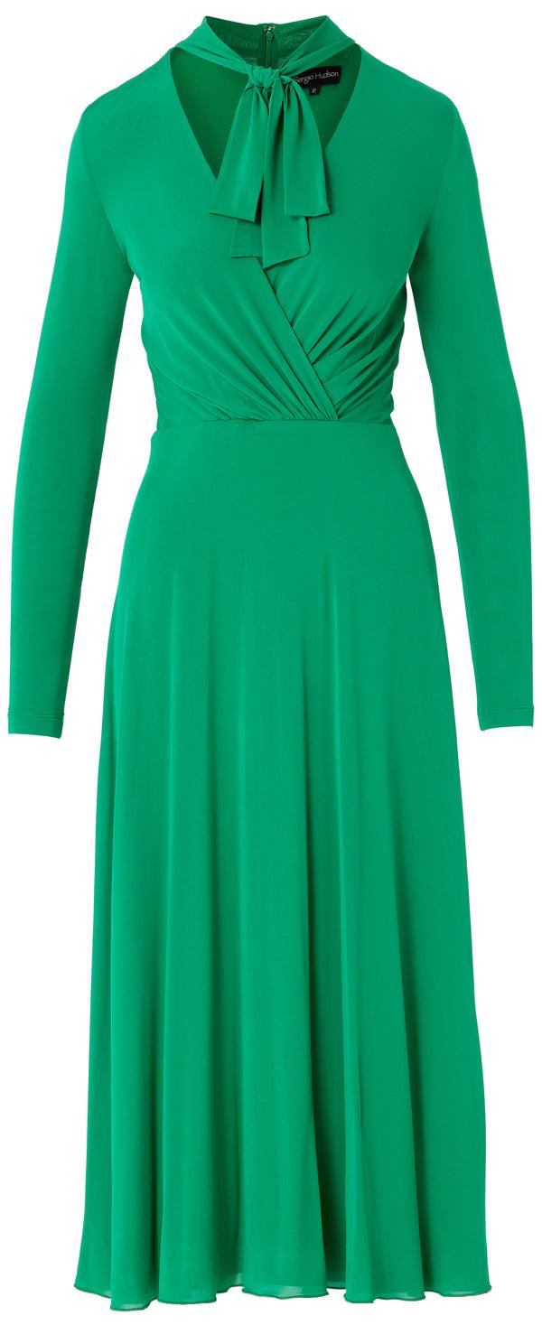sergio hudson Tie Neck Swing Dress