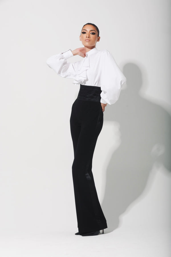 Sergio Hudson Tuxedo Pant W/Cumberbun