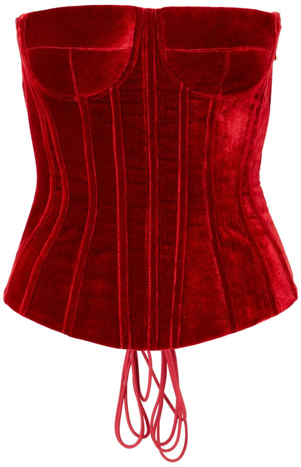 sergio hudson Velvet Corset