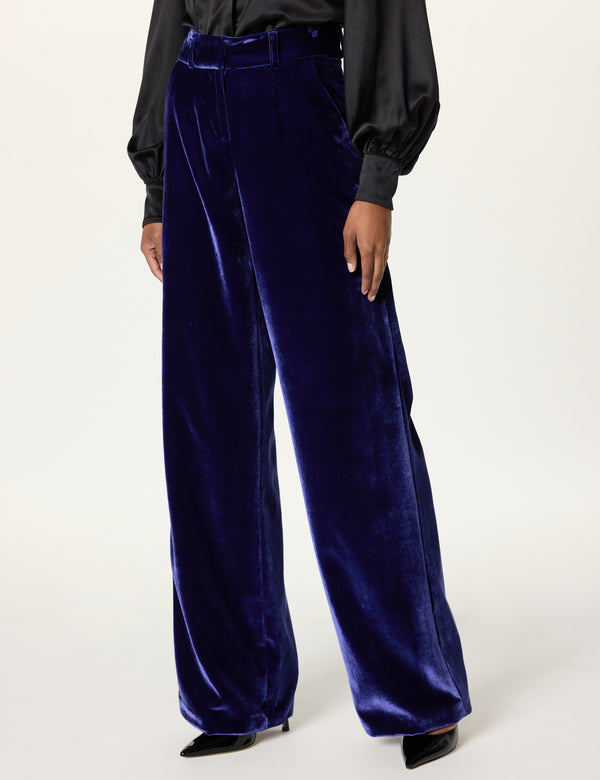 Sergio Hudson Wide Leg Trouser(Sapphire)