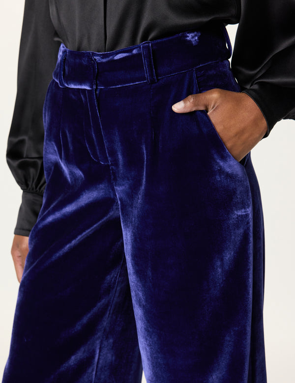 Sergio Hudson Wide Leg Trouser(Sapphire)