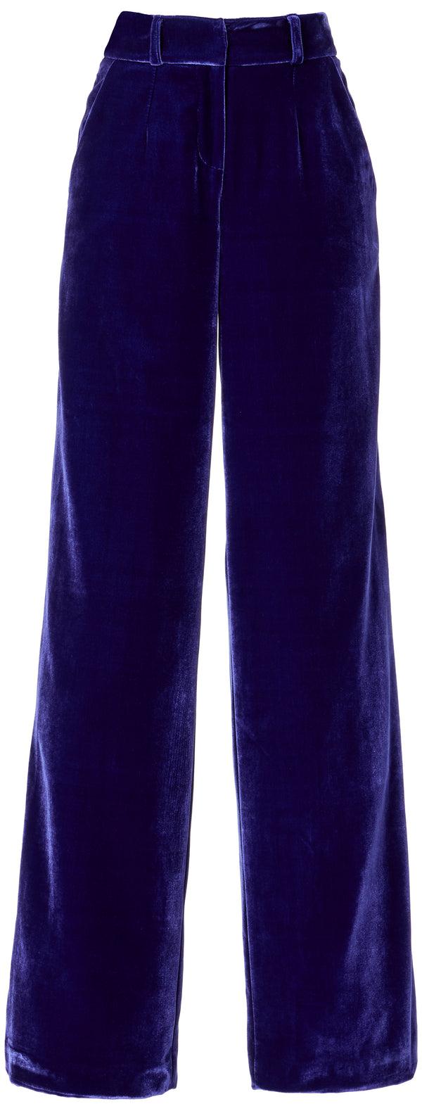 sergio hudson Wide Leg Trouser(Sapphire)