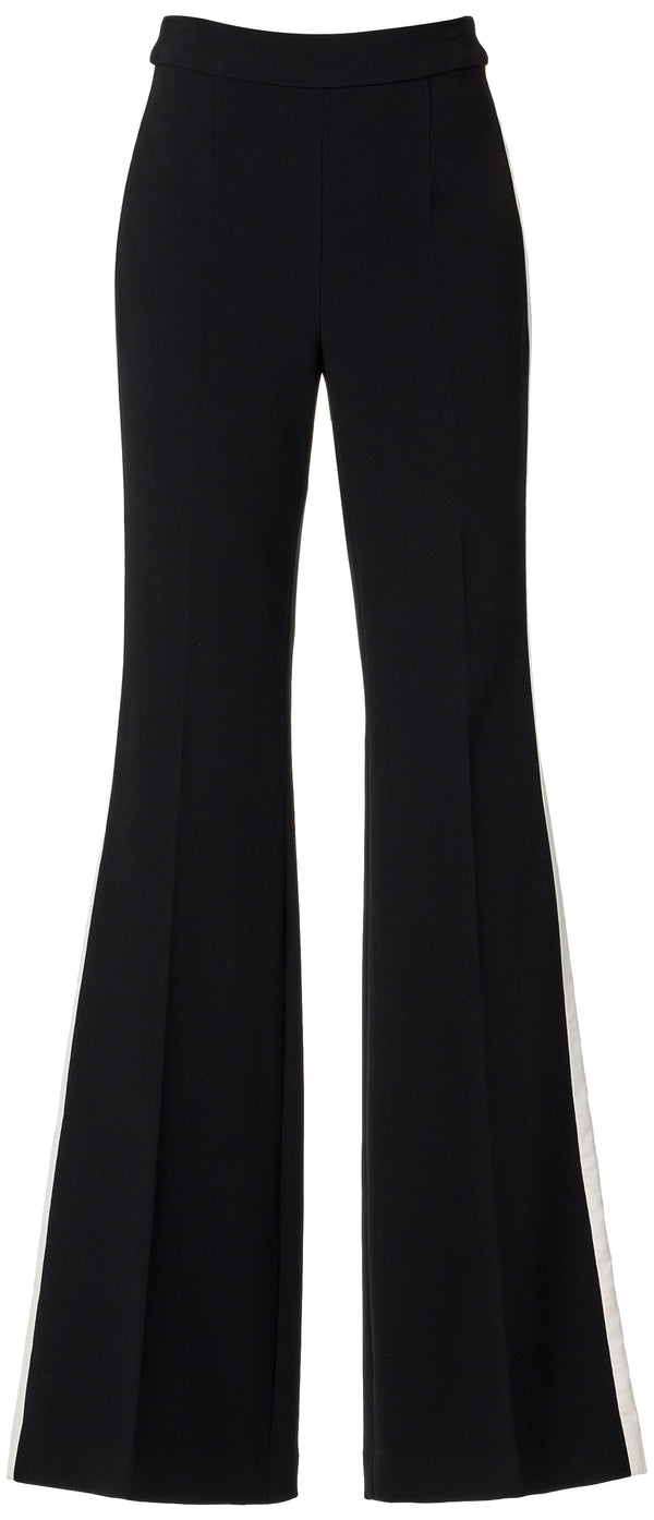 sergio hudson Tuxedo Bootleg Pant with White Stripe