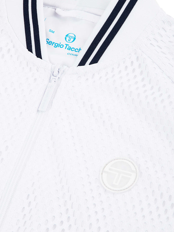 Sergio Tacchini Adria Mesh Track Jacket- Brilliant White