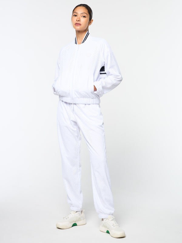 Sergio Tacchini Adria Mesh Track Jacket- Brilliant White