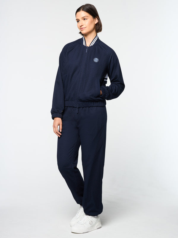 Sergio Tacchini Adria Mesh Track Jacket- Maritime Blue