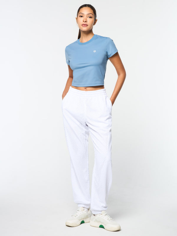 Sergio Tacchini Adria Mesh Track Pant- Brilliant White