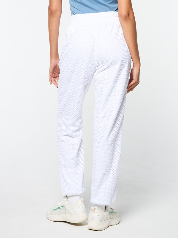 Sergio Tacchini Adria Mesh Track Pant- Brilliant White
