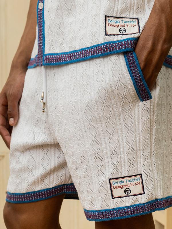 Sergio Tacchini Aldo Pointelle Short- Brilliant White