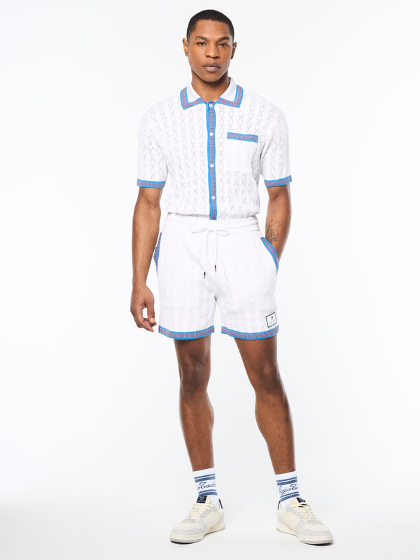 Sergio Tacchini Aldo Pointelle Short- Brilliant White