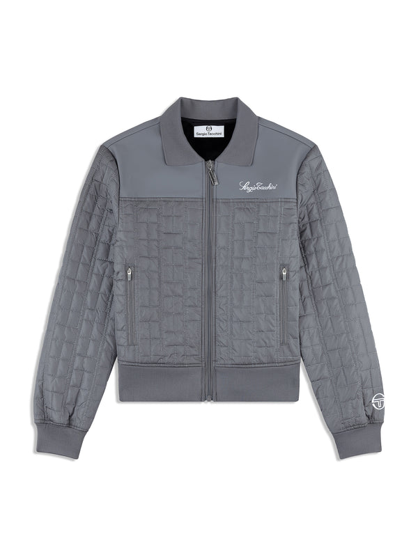 sergio tacchini Anji Quilted Track Jacket- Quiet Shade