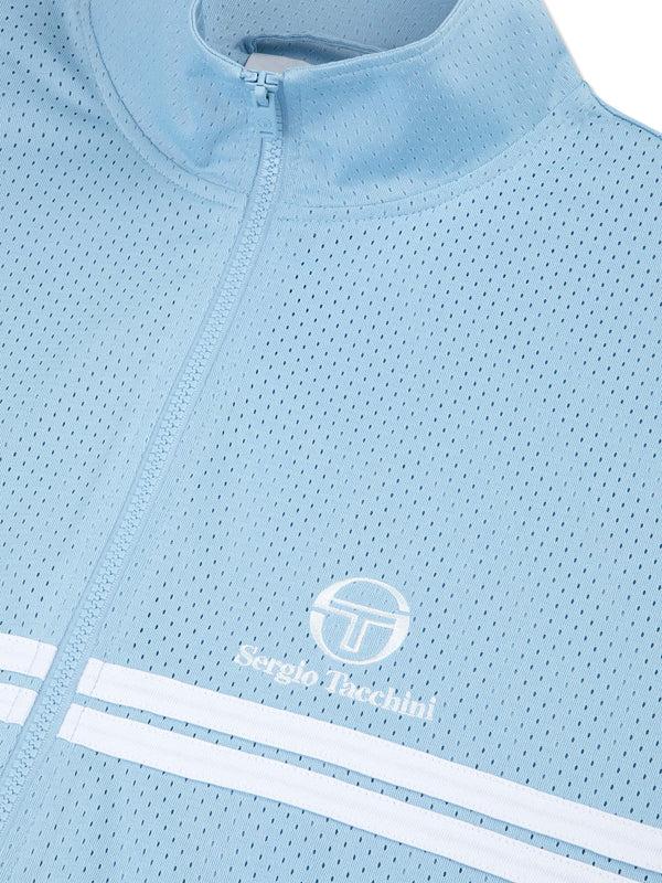 Sergio Tacchini Arturo Mesh Track Jacket- Dutch Canal/ White