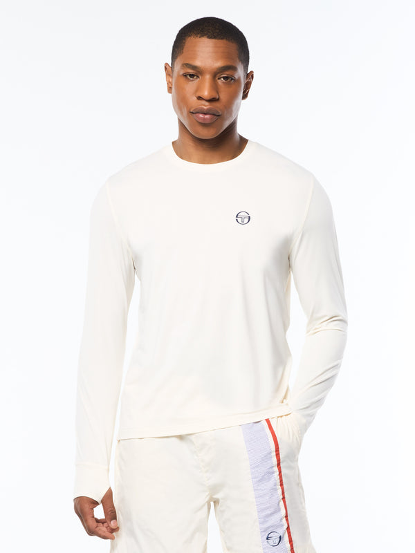 Sergio Tacchini Attivo Damarindo Long Sleeve Tee- Gardenia