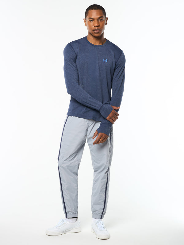 Sergio Tacchini Attivo Damarindo Long Sleeve Tee- Maritime Blue