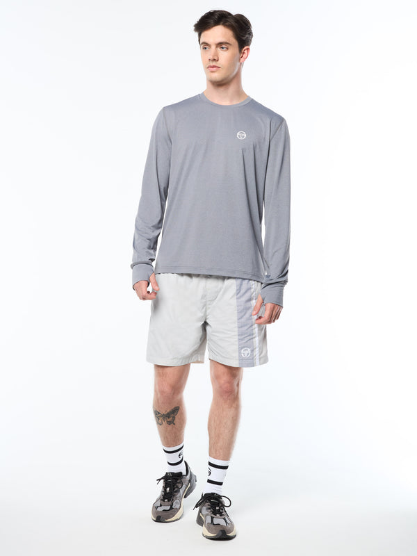 Sergio Tacchini Attivo Damarindo Long Sleeve Tee- Quiet Gray