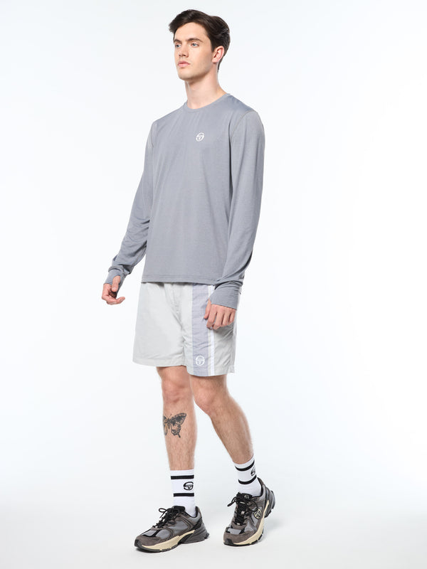 Sergio Tacchini Attivo Damarindo Long Sleeve Tee- Quiet Gray