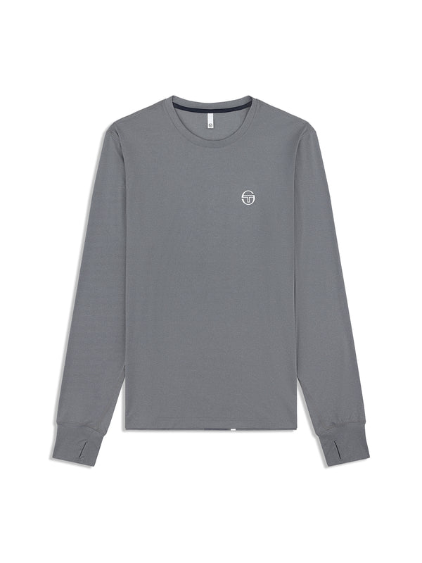 sergio tacchini Attivo Damarindo Long Sleeve Tee- Quiet Gray