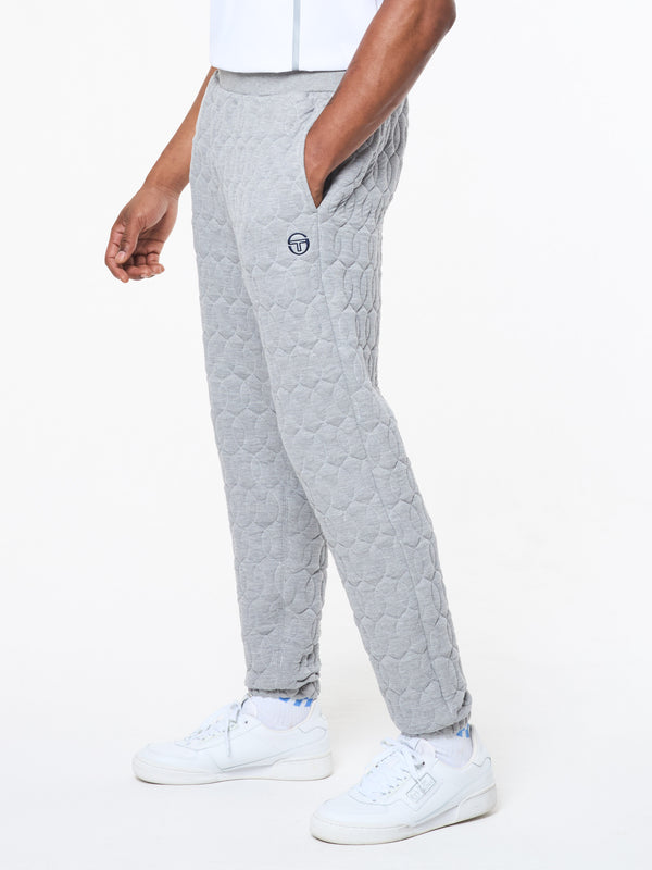 Sergio Tacchini Aversa Quilted Sweatpant- Light Heather Grey