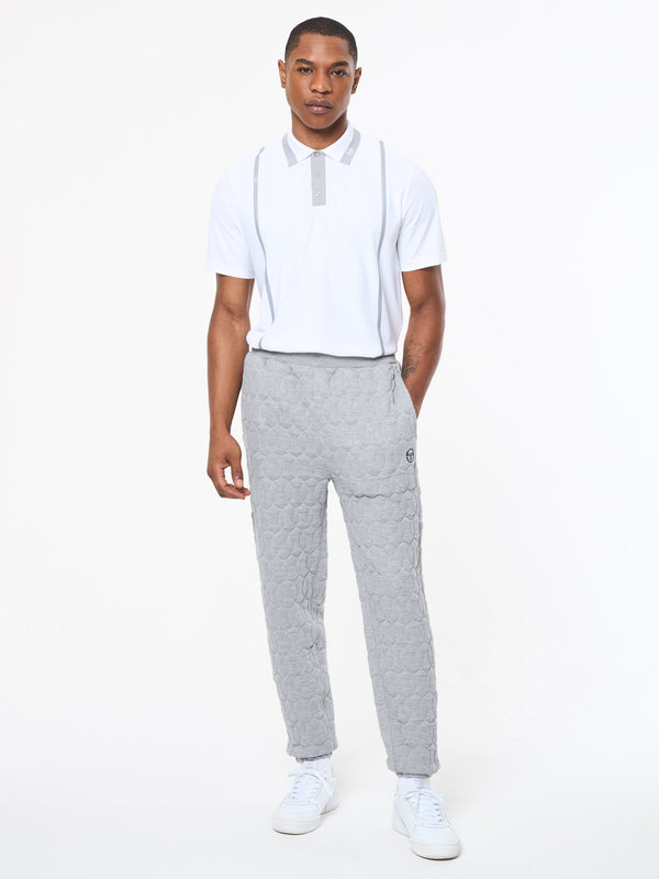 Sergio Tacchini Aversa Quilted Sweatpant- Light Heather Grey