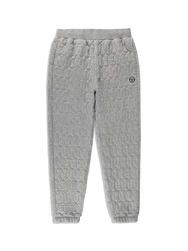 sergio tacchini Aversa Quilted Sweatpant- Light Heather Grey