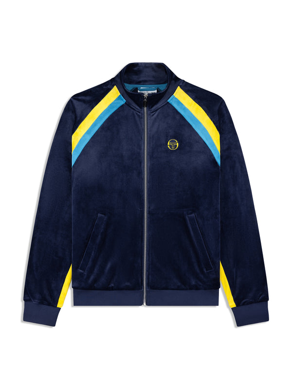 sergio tacchini Banda Velour Track Jacket- Maritime Blue